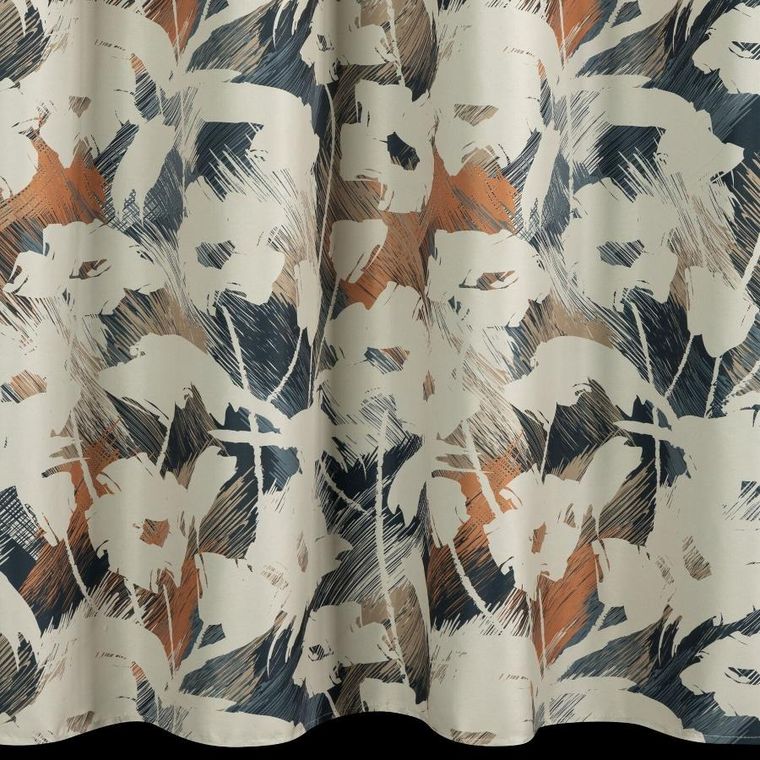 Eurofirany, zasłona gotowa, Ambra, 140-250 cm, granatowy