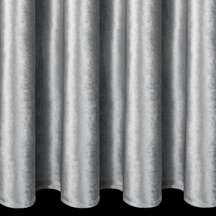 Eurofirany, zasłona gotowa. Cameron, na taśmie, 140-270 cm, srebrny