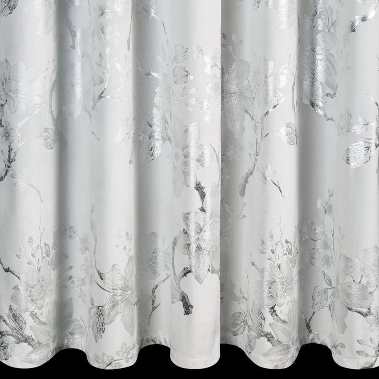 Eurofirany, zasłona gotowa, Celia, na taśmie, 140-270 cm, biały