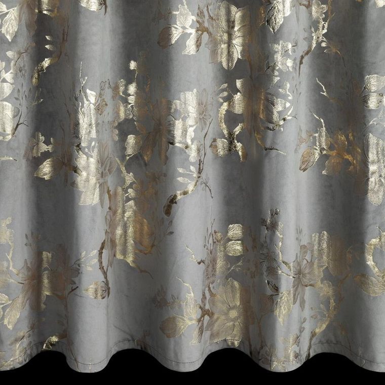 Eurofirany, zasłona gotowa, Celia, na taśmie, 140-270 cm, stalowy