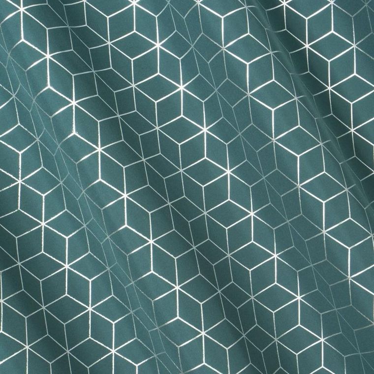 Eurofirany, zasłona gotowa, Cube, 140-250 cm, ciemnoturkusowy