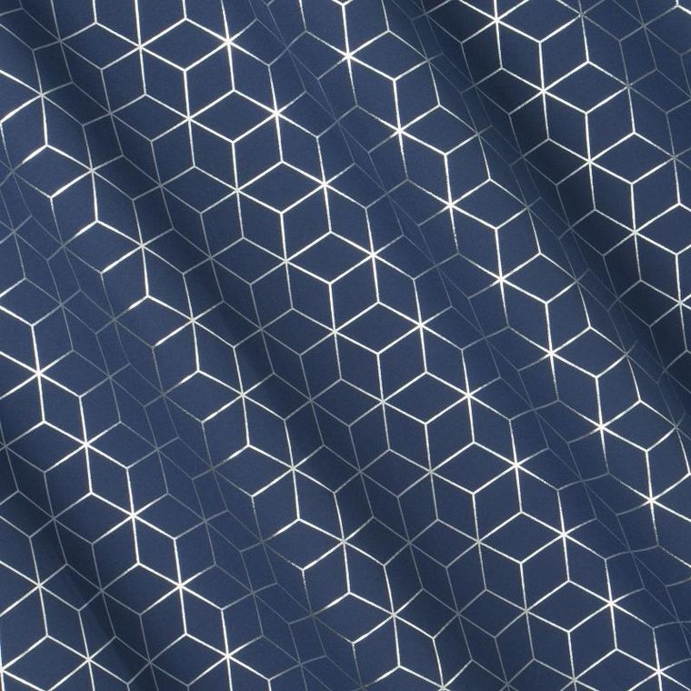 Eurofirany, zasłona gotowa, Cube, 140-250 cm, granatowy