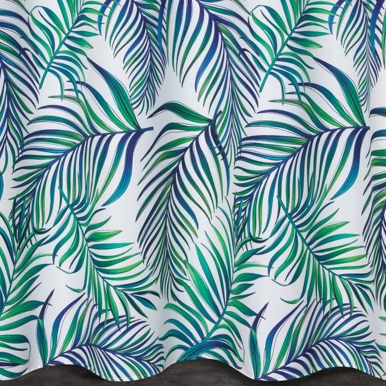 Eurofirany, zasłona gotowa d91 Palms, zielony