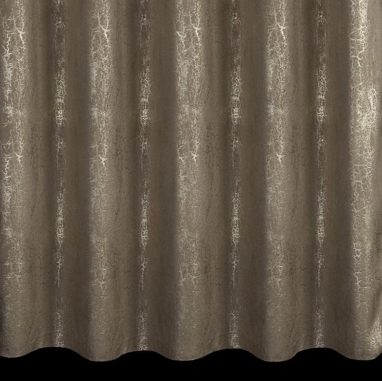 Eurofirany, zasłona gotowa, Ingrid, na taśmie, 140-270 cm, brązowy