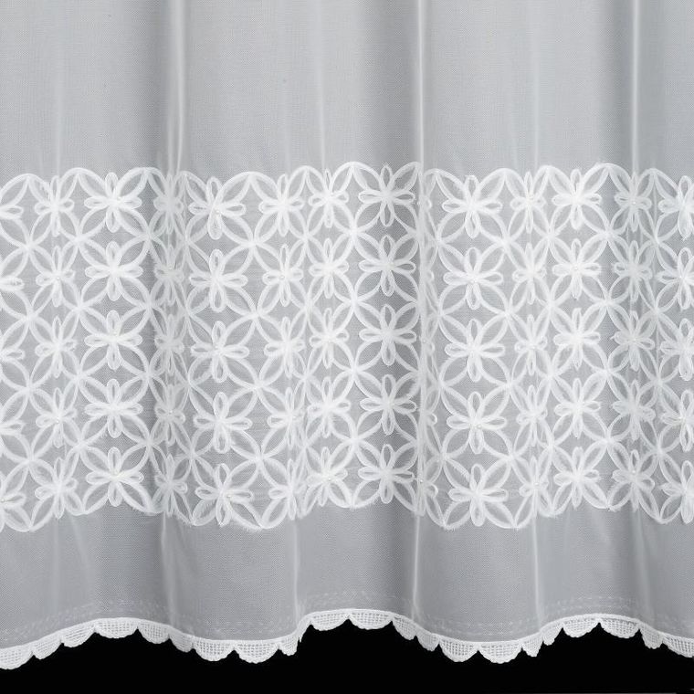 Eurofirany, zasłona gotowa liwia, 140-250 cm, biały