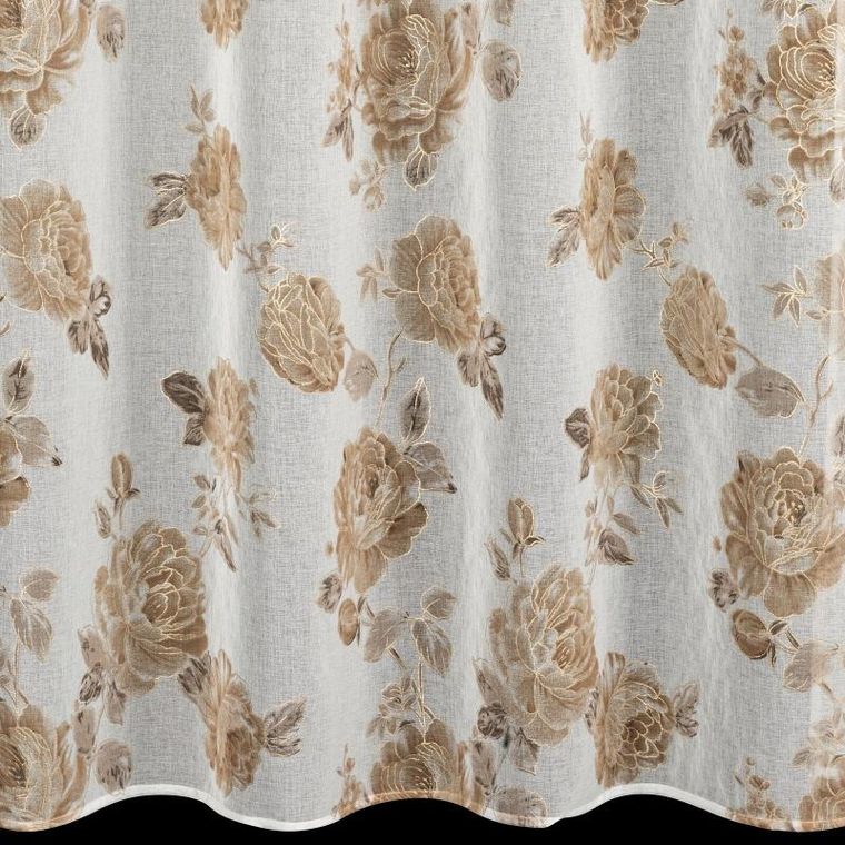 Eurofirany, zasłona gotowa, Mela, 140-250 cm, biały