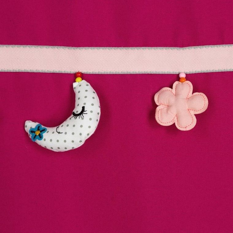 Eurofirany, zasłona gotowa, moon, 140-250 cm, amarantowy