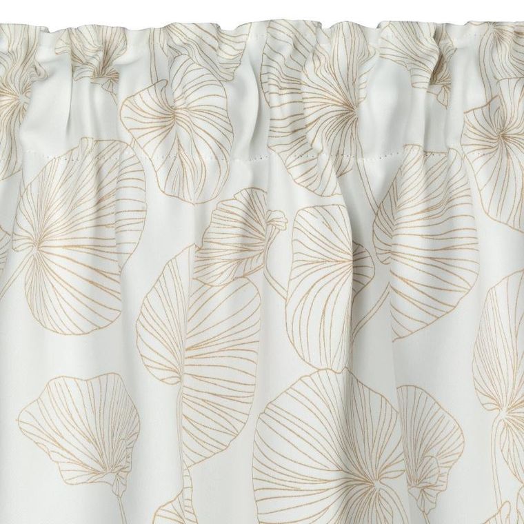 Eurofirany, zasłona gotowa na taśmie, Marigold, biały