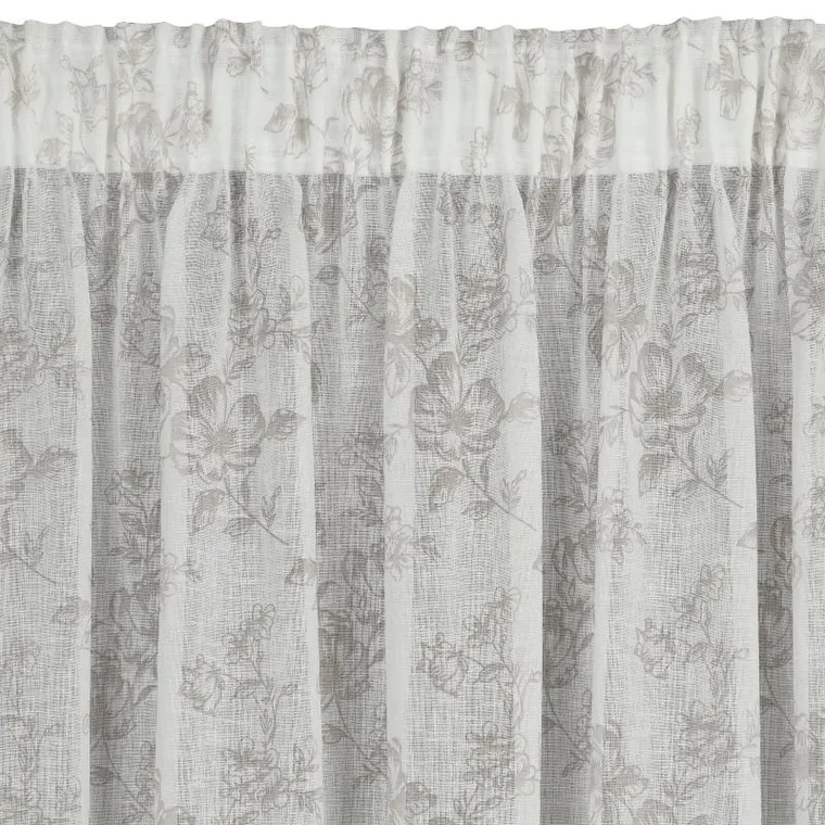 Eurofirany, zasłona gotowa na taśmie, Wiki, 140-270 cm, biały