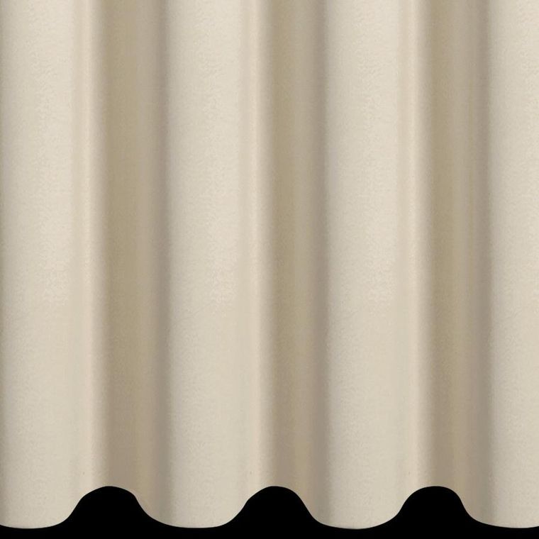 Eurofirany, zasłona gotowa, Nerisa, 140-250 cm, ciemnokremowy