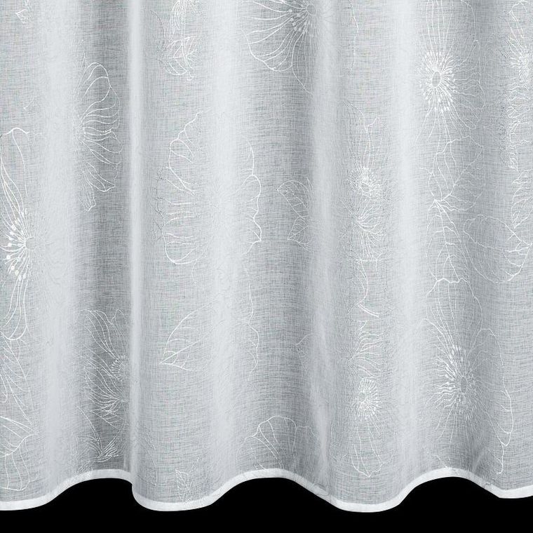 Eurofirany, zasłona gotowa, Sagi, 140-250 cm, biały