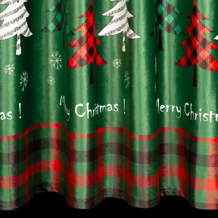 Eurofirany, zasłona świąteczna, Feliks, 140-250 cm, zielony
