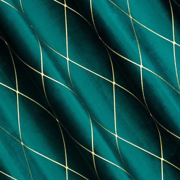 Eurofirany, zasłona zaciemniająca dekoracyjna, Pierre Cardin Margo, 140-250 cm, turkusowy