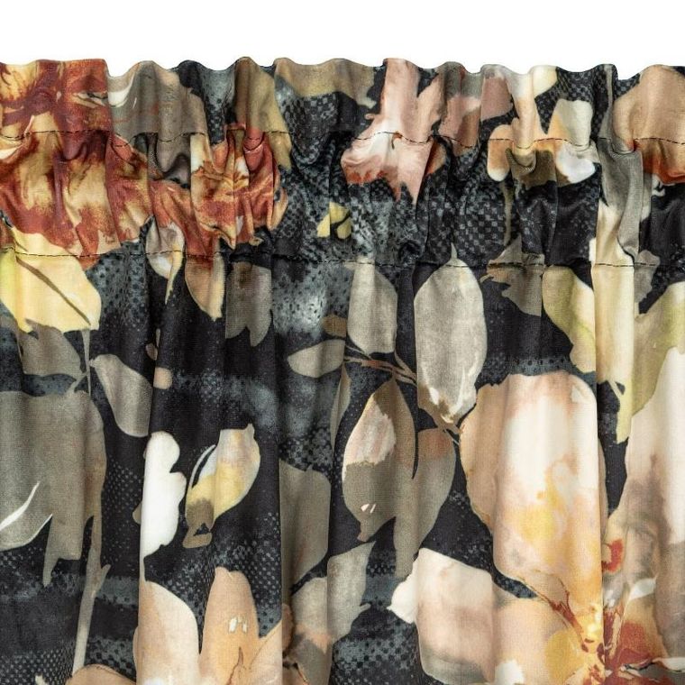 Eurofirany, zasłona zaciemniająca gotowa, Betty, na taśmie, 140-300 cm, grafitowy