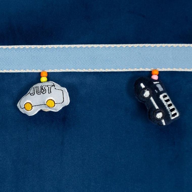 Eurofirany, zasłona zaciemniająca gotowa, car, 140-250 cm, granatowy