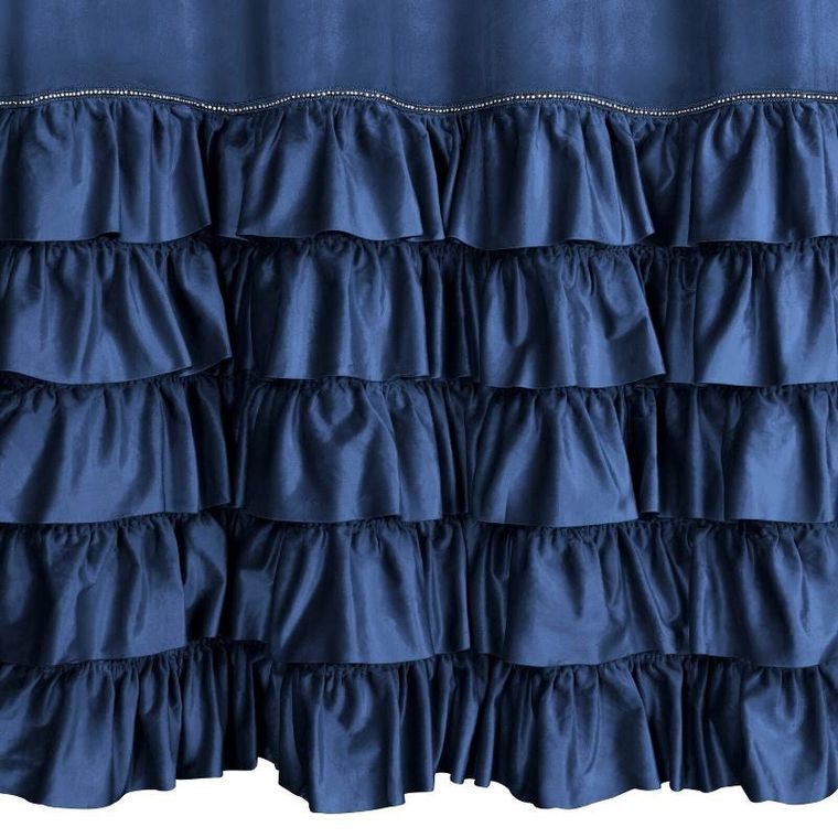 Eurofirany, zasłona zaciemniająca gotowa, Carli, 140-250 cm, granatowy