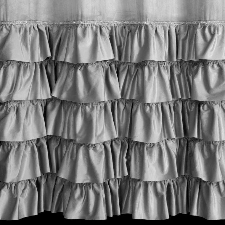 Eurofirany, zasłona zaciemniająca gotowa, Carli, 140-250 cm, srebrny