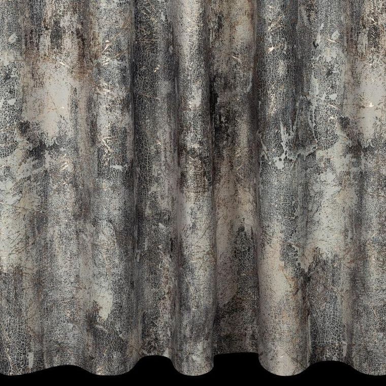 Eurofirany, zasłona zaciemniająca gotowa, Ester, na taśmie, 140-250 cm, srebrny