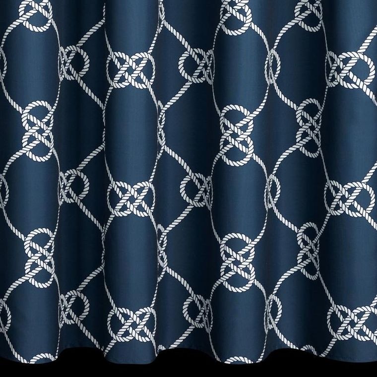 Eurofirany, zasłona zaciemniająca gotowa, Garden, na szelkach, 155-200 cm, granatowy