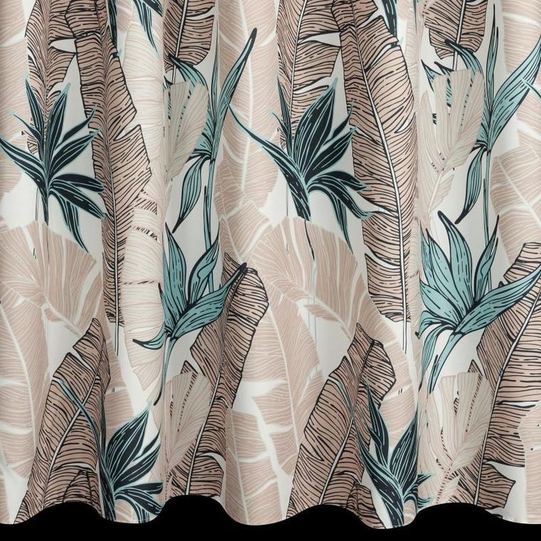 Eurofirany, zasłona zaciemniająca gotowa, Garden, na szelkach, 155-240 cm, beżowy