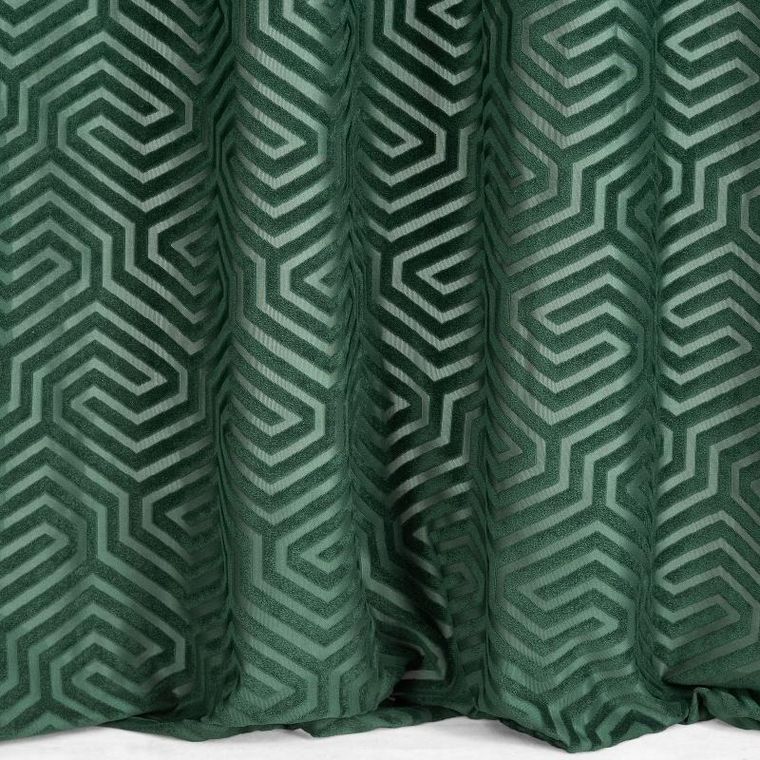 Eurofirany, zasłona zaciemniająca gotowa, Inga, 140-250 cm, ciemnozielony