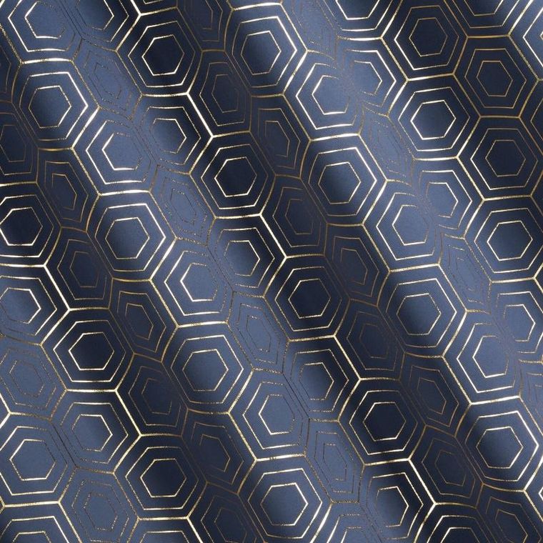 Eurofirany, zasłona zaciemniająca gotowa, Kaja, 135-250 cm, granatowy