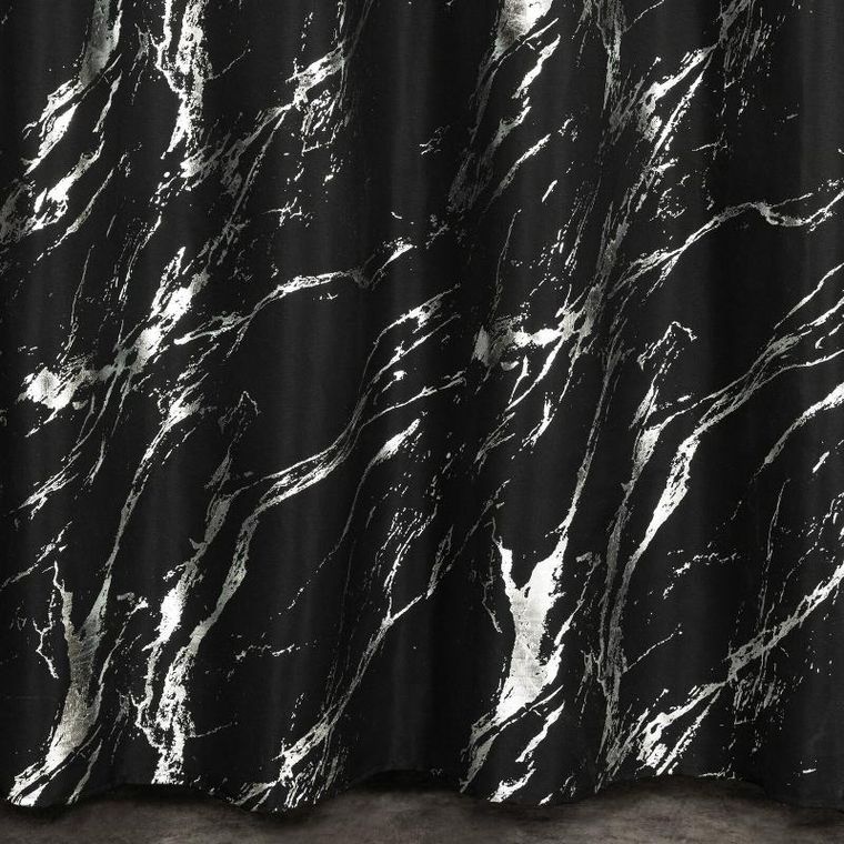 Eurofirany, zasłona zaciemniająca gotowa, Lani, 140-250 cm, czarny