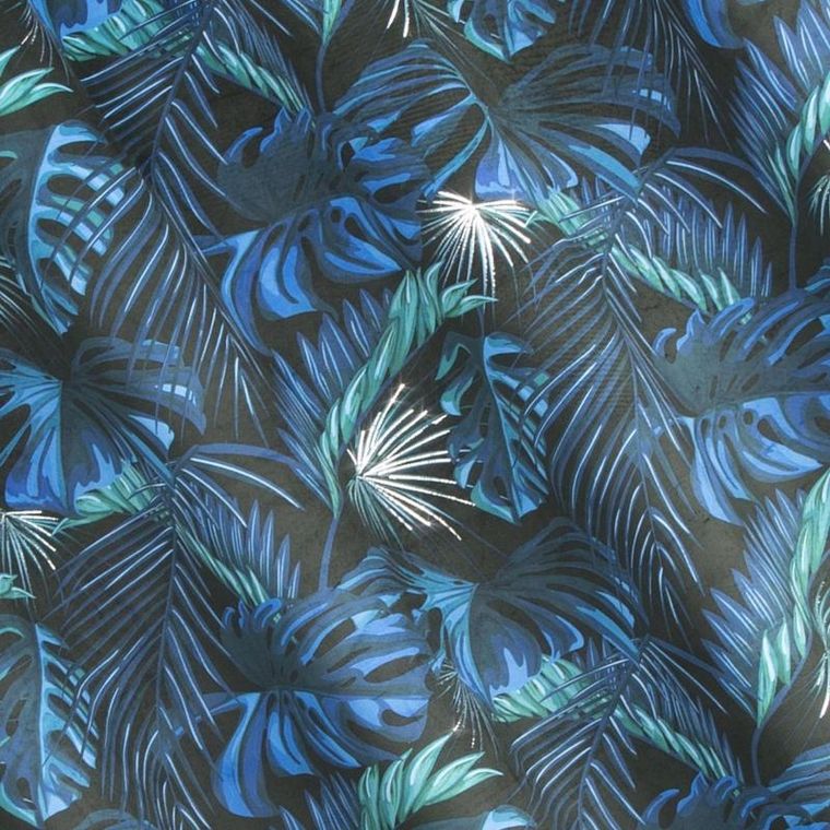 Eurofirany, zasłona zaciemniająca gotowa, lazur, 140-250 cm, niebieski