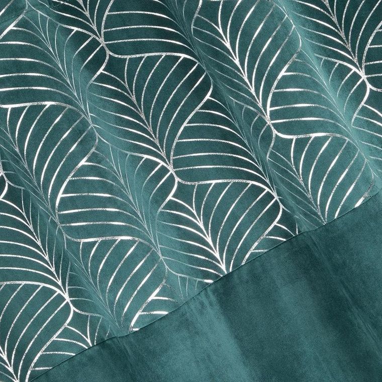 Eurofirany, zasłona zaciemniająca gotowa, Lindi, 140-250 cm, turkusowy