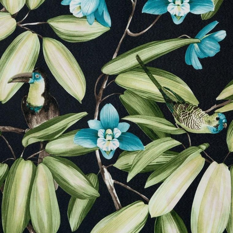 Eurofirany, zasłona zaciemniająca gotowa, Loni, 140-250 cm, czarny