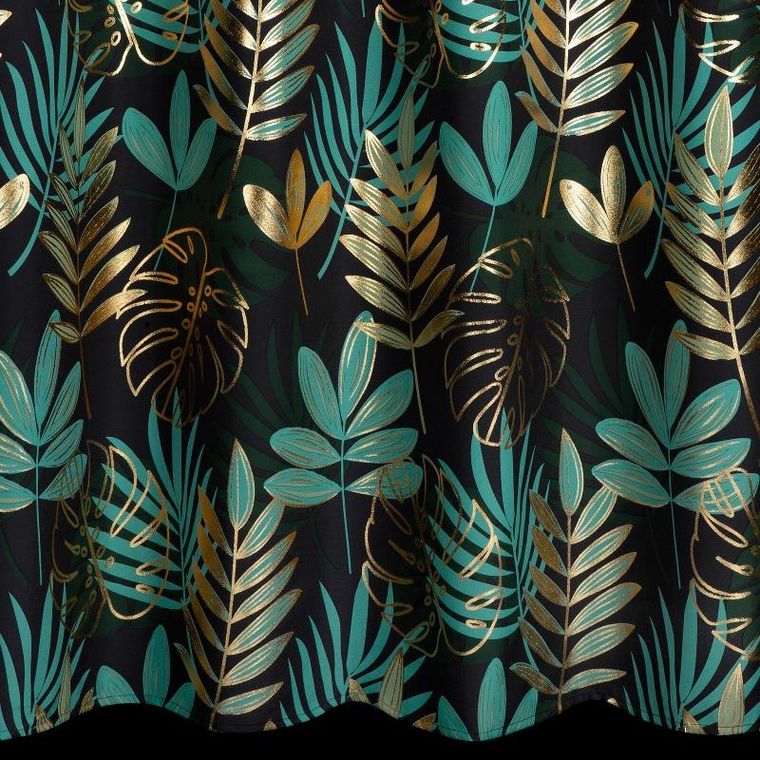 Eurofirany, zasłona zaciemniająca gotowa, Malta, 140-250 cm, ciemnozielony