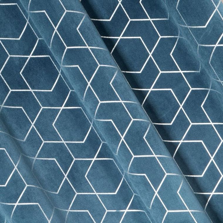 Eurofirany, zasłona zaciemniająca gotowa, Mandi, 135-250 cm, granatowy