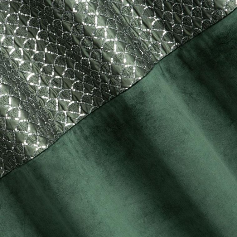 Eurofirany, zasłona zaciemniająca gotowa, Margot, 140-250 cm, ciemnozielony