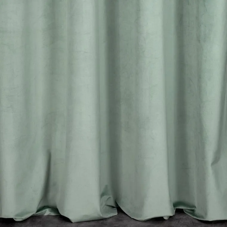 Eurofirany, zasłona zaciemniająca gotowa, Melanie, na taśmie, 140-270 cm, jasnomiętowy