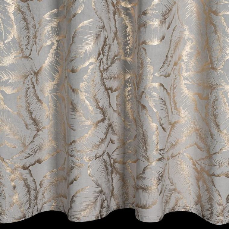 Eurofirany, zasłona zaciemniająca gotowa,, Milena, 140-250 cm, srebrny