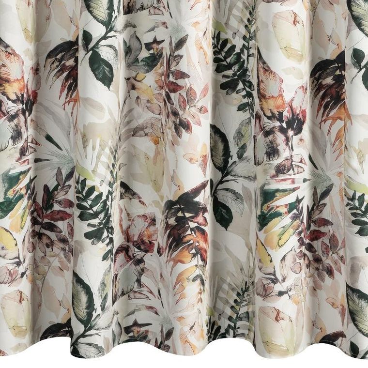 Eurofirany, zasłona zaciemniająca gotowa, na szelkach, Garden2, 155-240 cm, biały