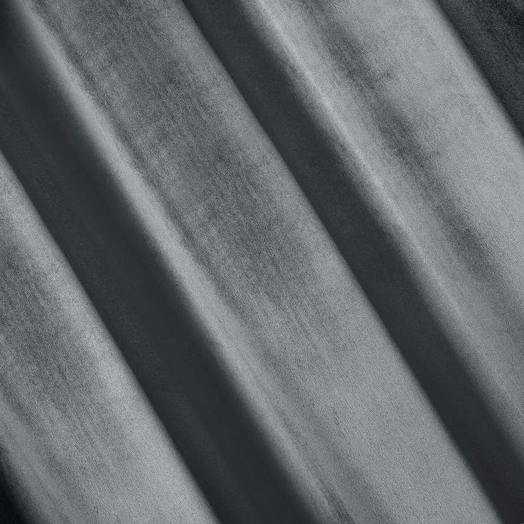 Eurofirany, zasłona zaciemniająca gotowa, na taśmie, Samanta, 140-270 cm, grafitowy