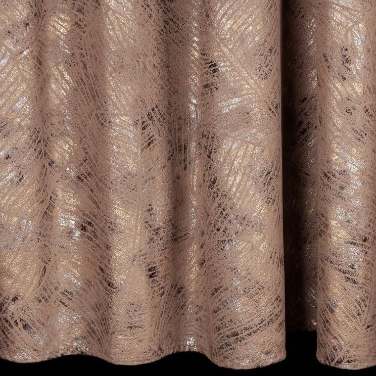 Eurofirany, zasłona zaciemniająca gotowa, na taśmie, Tulia, 135-270 cm, brązowy