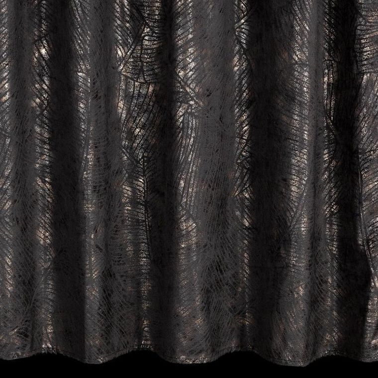 Eurofirany, zasłona zaciemniająca gotowa, na taśmie, Tulia, 135-270 cm, czarny