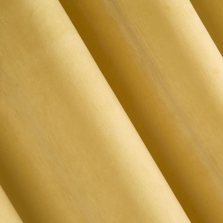 Eurofirany, zasłona zaciemniająca gotowa, Pierre, 140-250 cm, musztardowy