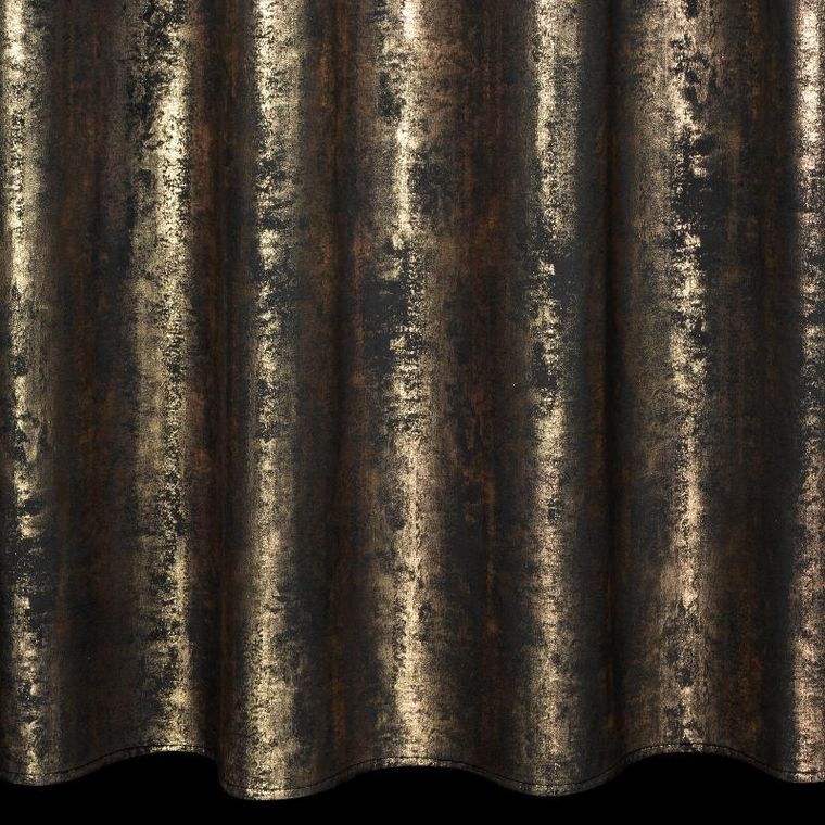 Eurofirany, zasłona zaciemniająca gotowa, Renia, na taśmie, 140-270 cm, czarny