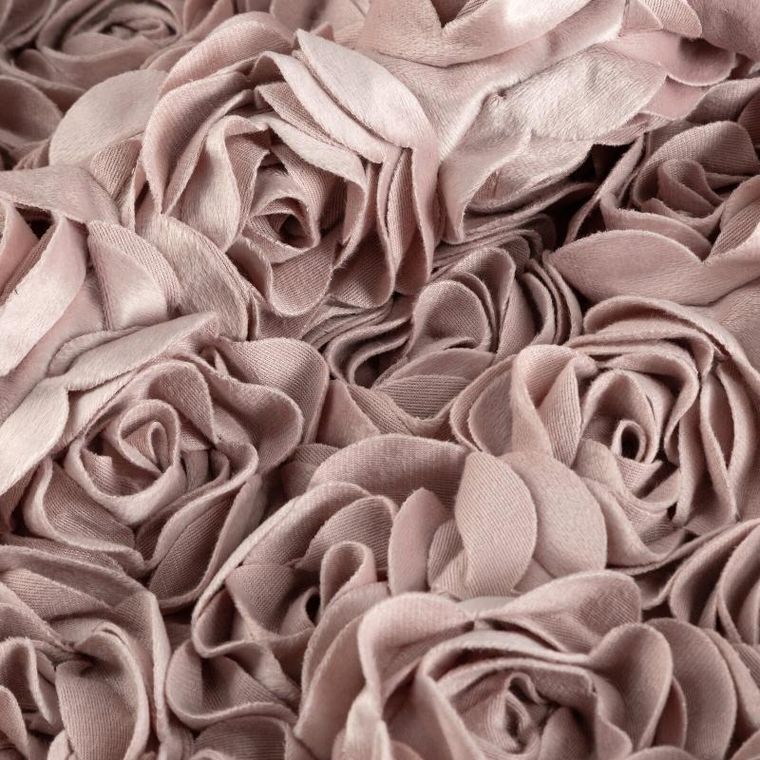 Eurofirany, zasłona zaciemniająca gotowa, Roses, na taśmie, 140-250 cm, pudrowy