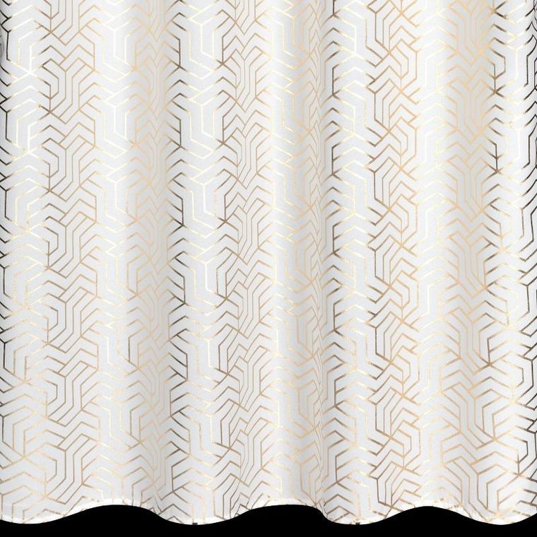 Eurofirany, zasłona zaciemniająca gotowa, Semi, 140-250 cm, biały