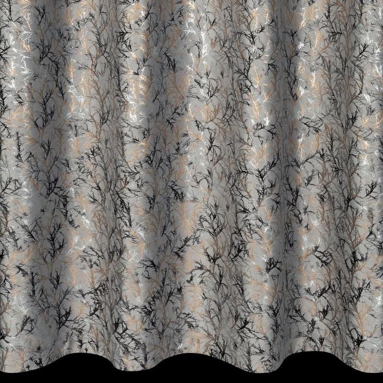 Eurofirany, zasłona zaciemniająca gotowa, Tori, 140-250 cm, srebrny