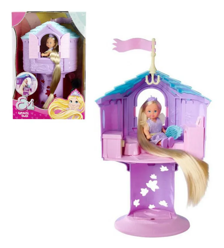 Evi Love, wieża Roszpunki, zestaw z lalką