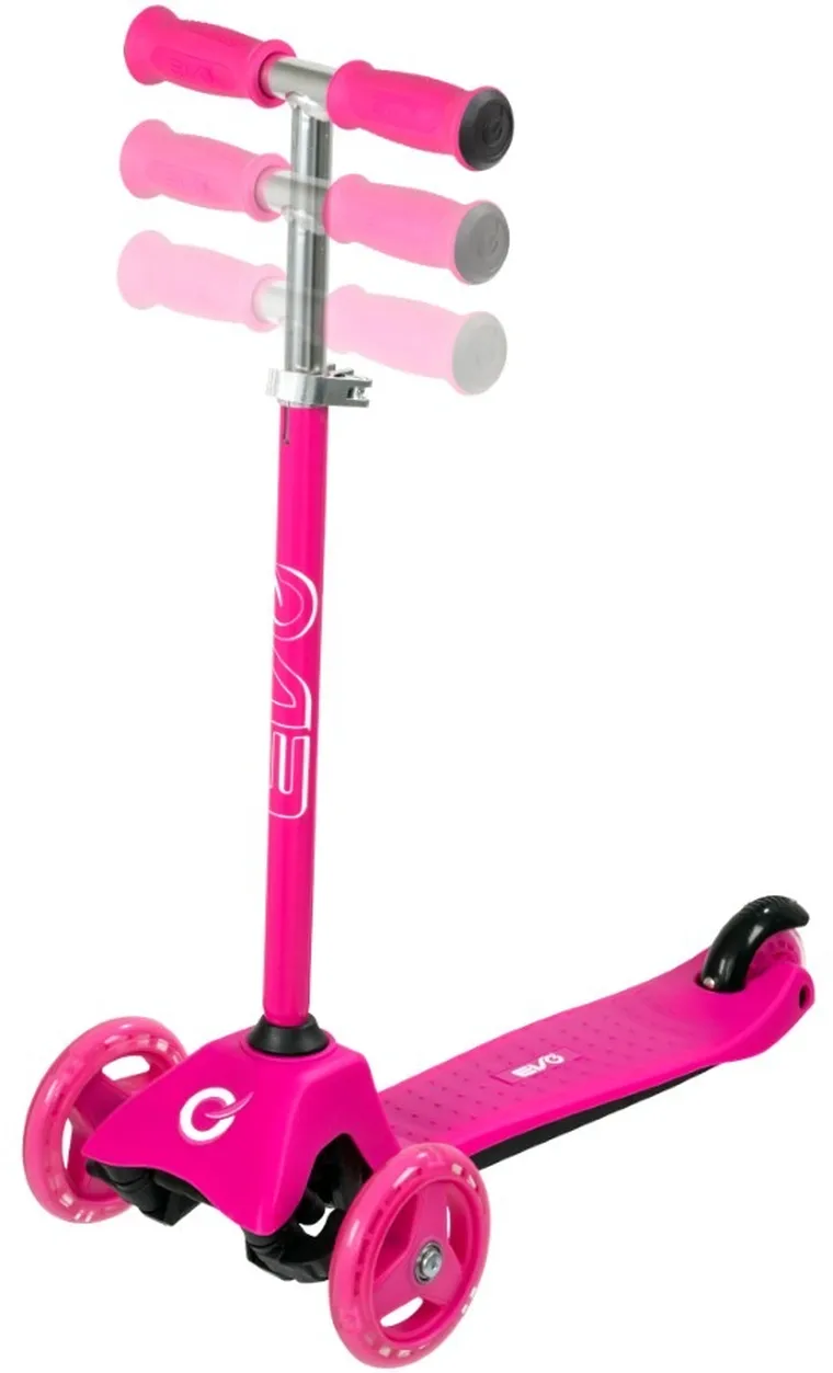 EVO, jeździk i hulajnoga 2w1, różowa