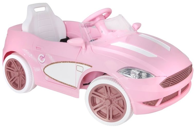 EVO, kabriolet, pojazd na akumulator, różowy