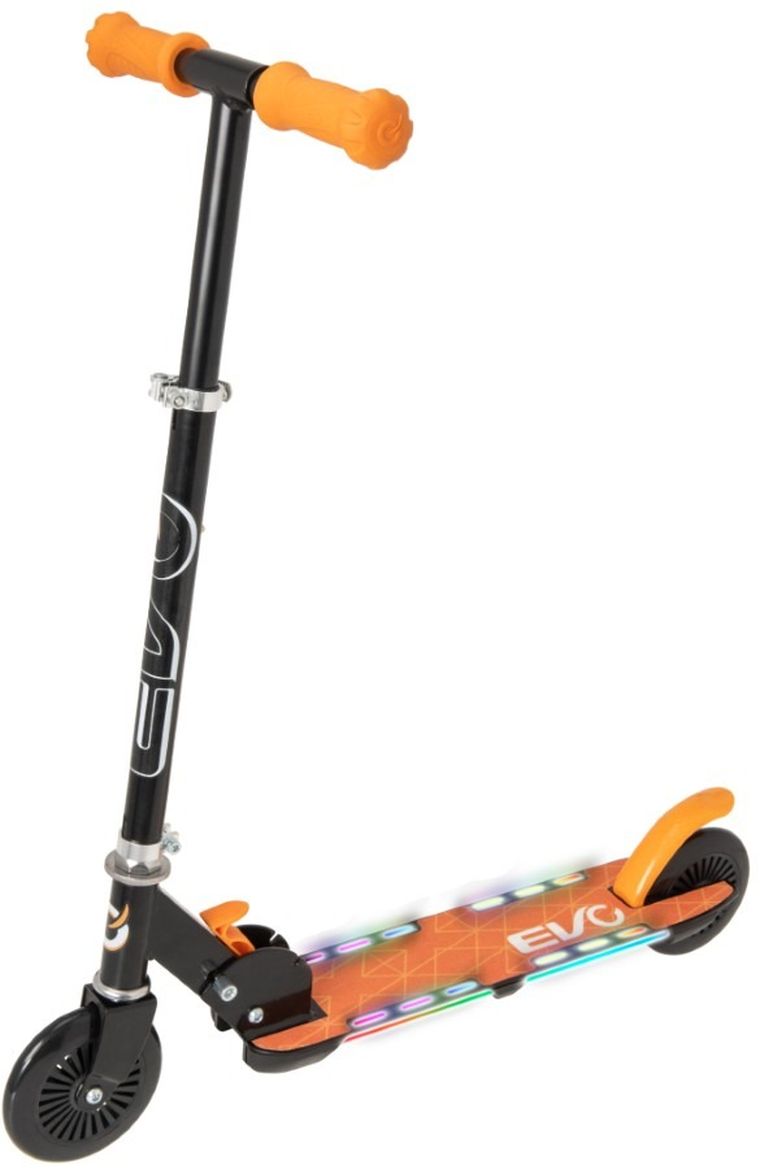 EVO, Light Flash, hulajnoga, pomarańczowa