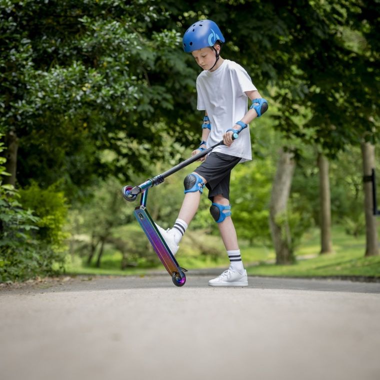 EVO, Neo-Frenzy Stunt Scooter, hulajnoga wyczynowa, kolorowa