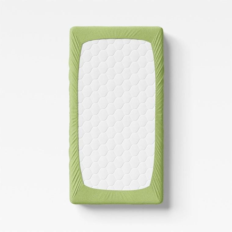 Ewa Klucze Eevi, prześcieradło frotte, zielone, 120-60 cm